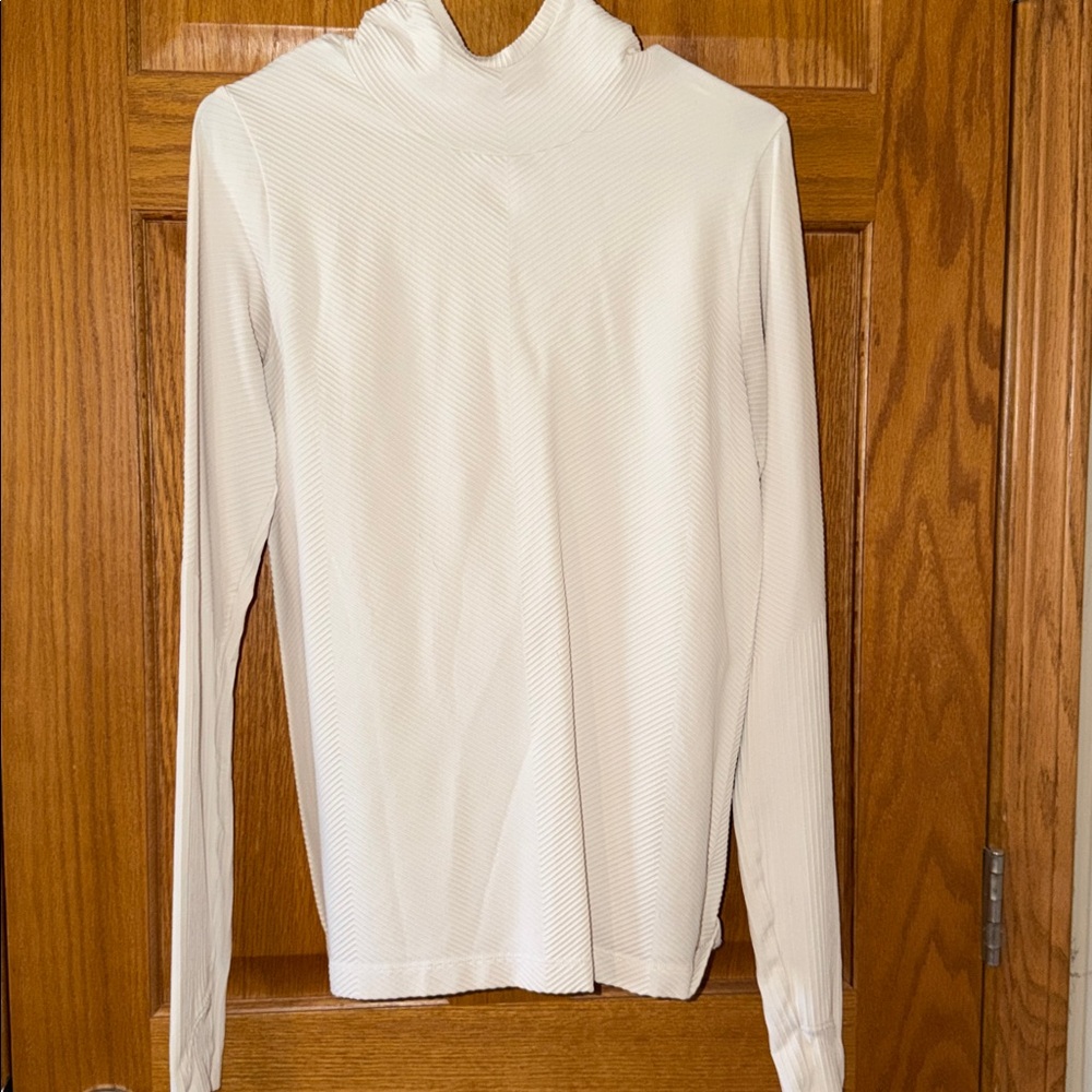 Athleta White Performance Hooded Pullover
